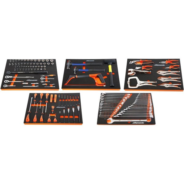 Dynamic Tools 125 Piece Auto Mechanic Set Bundle, Tools Only D096004-TO